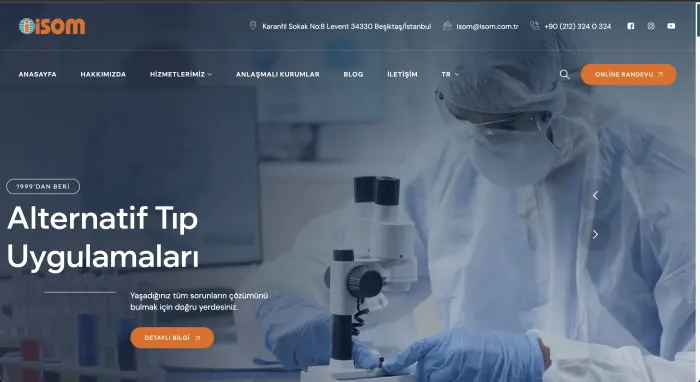 ISOM Ortopedi web sitesi