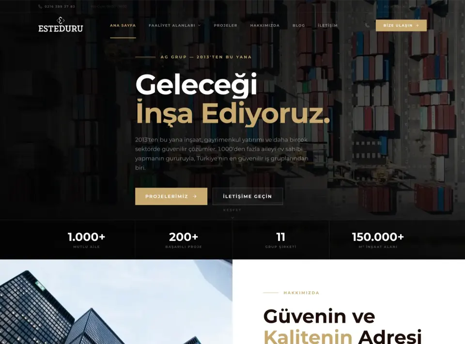 AG Grup web sitesi
