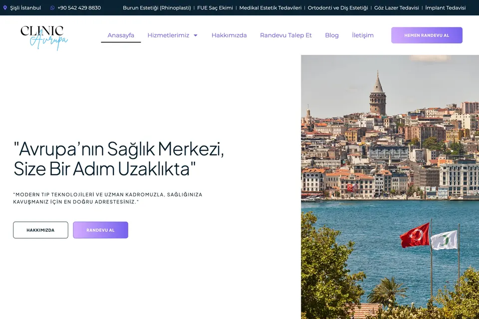 Clinic Avrupa web sitesi