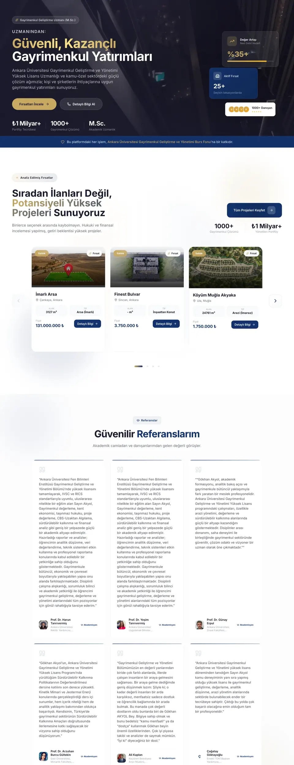 Gökhan Akyol web sitesi ekran görüntüsü